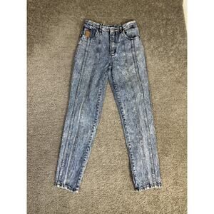 Vintage Bugle Boy Jeans Mens 30x32 Blue Tapered Acid Stone Wash Denim Cotton